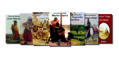 Colección Literatura Gauchesca 7 Libros Clásicos Gradifco