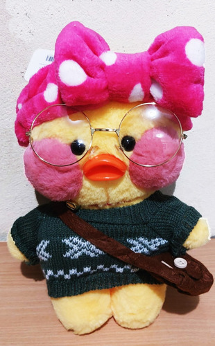 Peluche Patito Lalafanfan Incluye Outfit Patito Tik Tok