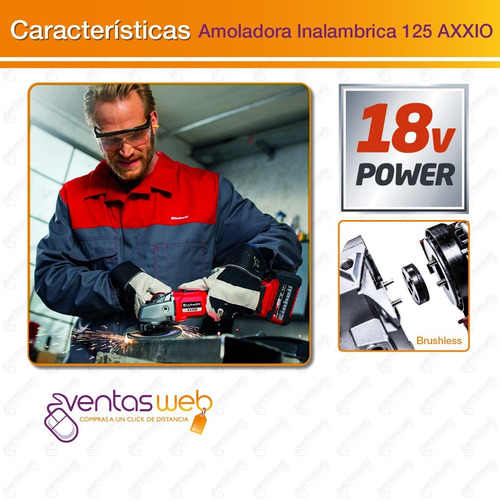 Imagen 6 de 10 de Combo Brushless Taladro Perctuor Atorn + Amoladora 125mm