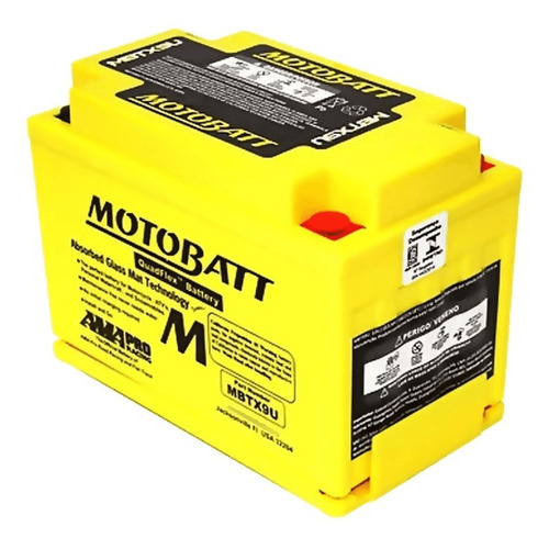 Bateria Motobatt - Quadflex - Mbtx9u - 10,5 Ah
