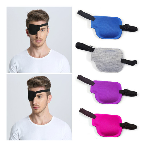 Espuma Para Ojos Con Ranura Ajustable 3d Con Parche Negro, 1