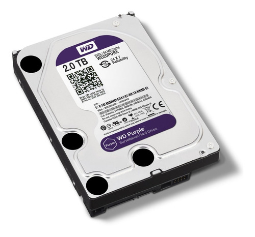 Imagen 2 de 7 de Disco Duro Wd Purple 2tb P/cámaras - Electrocom -