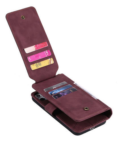 Funda Multifuncional Con Hebilla Magnética Para La Serie Samsung S25, Estilo Cartera, Soporte Para Teléfono, Elegante Y Práctica