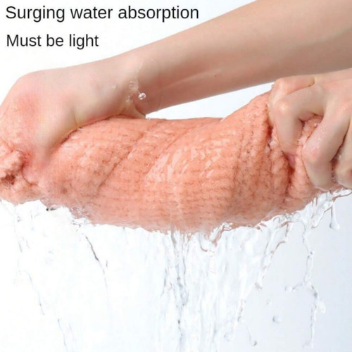 Toalla Suave Tipo Microfibra Estilo Panal Para Baño Unisex Rosa