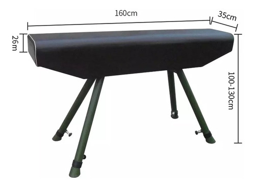 Imagen 2 de 10 de Potro Caballete De Gimnasia Con Arcos 1.60mts Pu Acerocrazy