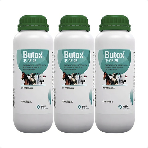 Carrapaticida, mosquicida, 3 Butox P Ce 25 Msd, 1 litro
