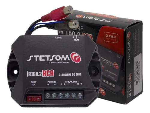 Amplificador Stetsom Iron Line Ir160.2 Rca Digital - 2 Ohms