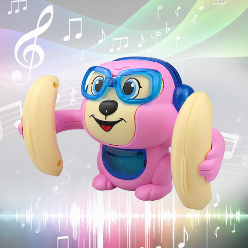 Monkey Musical Juguete Movimiento 360 Blister Con 8 Monos Color Rosa