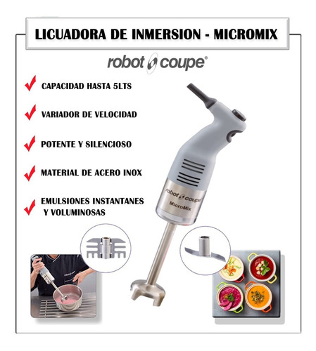 Trituradora De Inmersion Micromix Robot Coupe / Foodservice