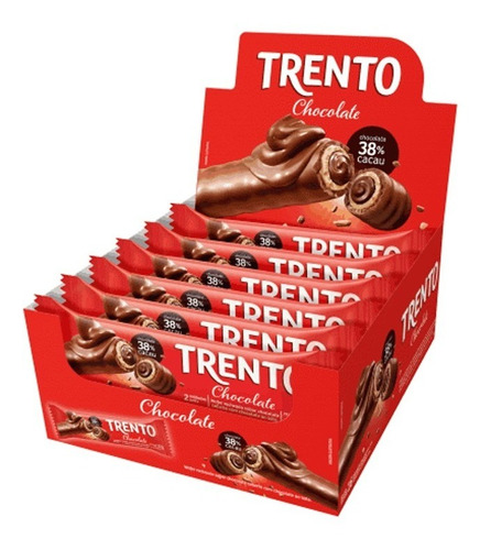 Trento Chocolate Cobertura 38% Cacao, Relleno Chocolate