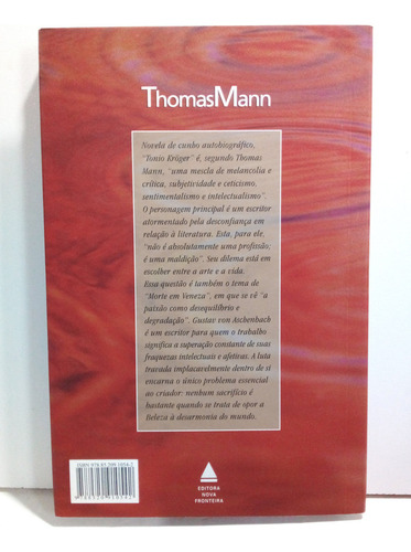 Livro Morte Em Veneza & Tonio Kröger - Thomas Mann