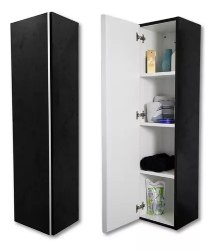 Mueble De Baño Tolva Colgante Organizador Blanco Laqueado Cu