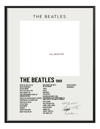 Cuadro The Beatles Album The Beatles C/ Firma