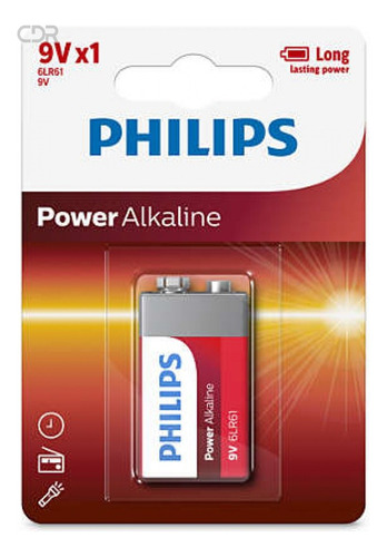 Bateria Alcalina Philips 9v