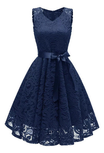 Nuevo Vestido De Fiesta Informal Sin Mangas Con Cuello En V