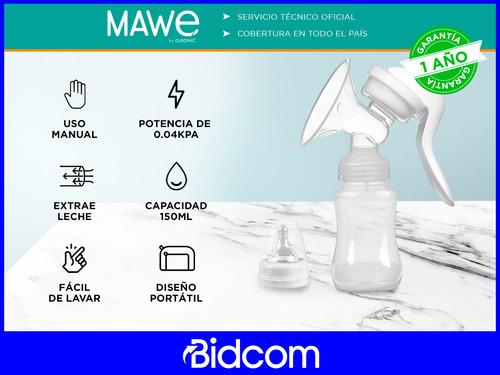 Sacaleche Extractor Leche Gadnic 150 Ml Mango Ergonómico