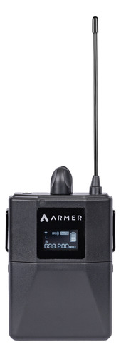 Receptor Bodypack Retorno De Palco Sem Fio P/ Armer Ax800iem Cor Preto