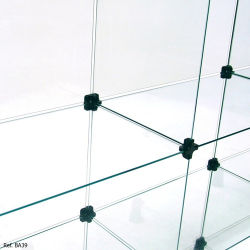 Balcão De Atendimento Modulado Em Vidro - 2,50 X 1,10 X 0,30