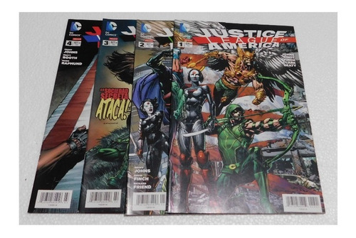 Comics Liga De La Justicia De America Set 1 Al 4 Precio X 4