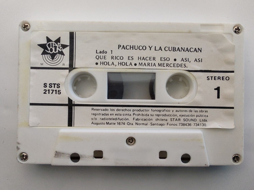 Cassette De Pachuco Y La Cubanacan Que Rico Es Hacer (#1159 (Usado)