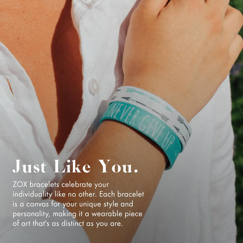 Braceletas Zox Nunca Te Rindas | Banda Elástica Elástica Con
