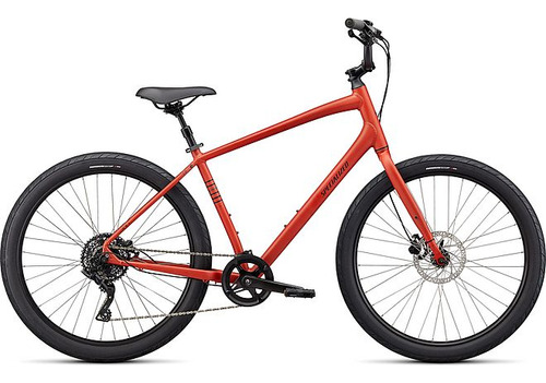 Bicicleta Para Ciudad Specialized Roll 3.0 Color Redwood/smoke/black Reflective Tamaño Del Cuadro S