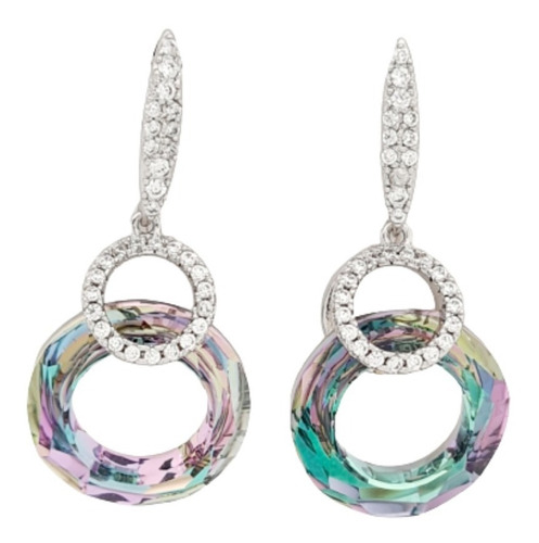 Aretes Largos Mujer Arracadas Fiesta Swarovski Elements