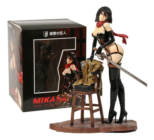 Muñeco Figura Shingeki Attack Titan Ataque Mikasa Ackerman