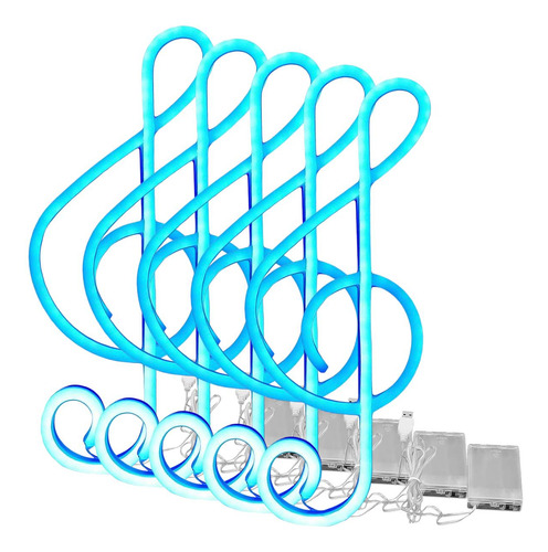 Letrero Neón Moderno, Mxmof-005, 5pzas, Usb Ó 3 Pilas Aa, 10