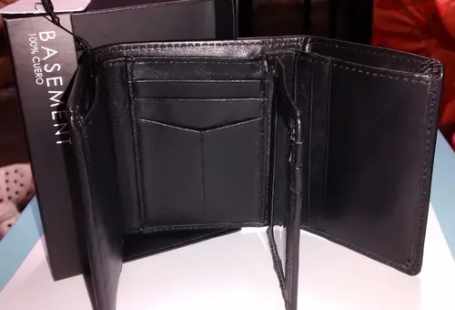 Billetera Original 100 cuero Basement Hombre Nuevo 3cuerpos