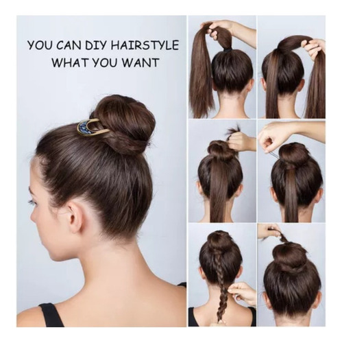 // 8 Grampos De Cabelo Em Forma De U De Metal Francês Em