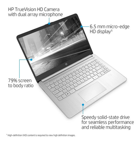 Imagen 4 de 5 de Laptop Hp 14-dq1059wm Intel Core I5-1035g1 8gb 256ssd M.2