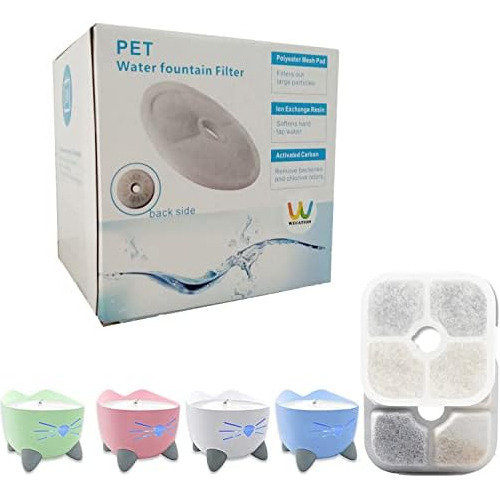 Pack De 12 Filtros De Agua Gatos Compatibles Fuente De ...