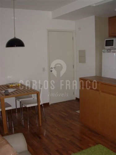 Imagem 1 de 15 de Apartamento No Brooklin,com 47mau,com Um Dormitorio,uma Suite E Uma Vaga - Cf8498