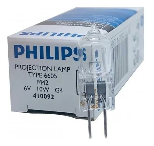 Lampada 6605 6v 10w Philips Byosystens Analytical A15 Cor da luz Branco-quente