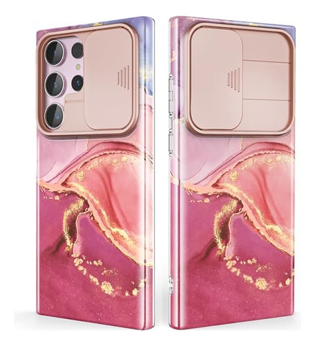 Funda Para Galaxy S23 Ultra 5g Rosa 6.8 PuLG Uso Rudo