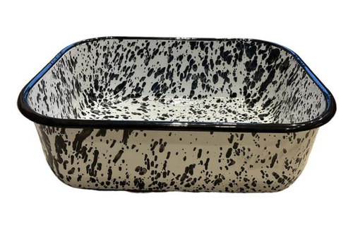 Imagen 1 de 5 de Fuente Bowl Grande Rectangular Cocina Enlozado Deco Vintage