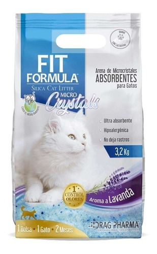 Arena Cristales Sanitarios Fit Formula Lavanda 3.2kg