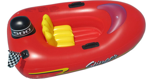 Paquete De 1 Inflable Piscina Swimline Rojo/negro