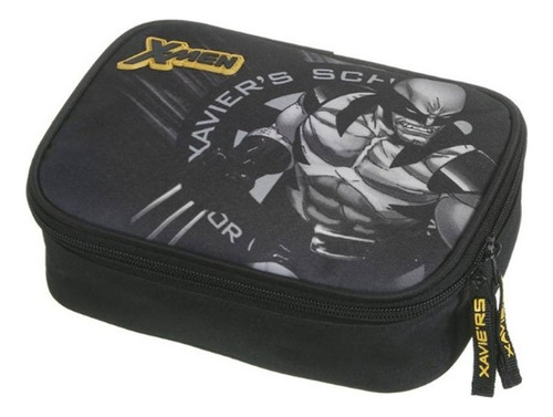 Estojo Quadrado Box X Men Soft Luxo 11578 Cor Preto