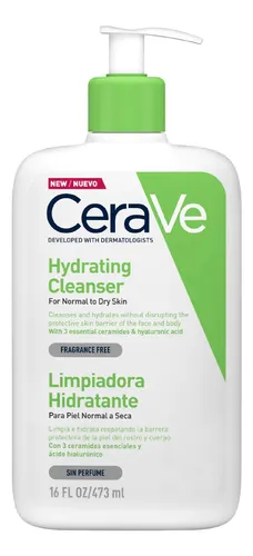 Cerave Limpiadora Hidratante Para Piel Normal A Seca 473ml