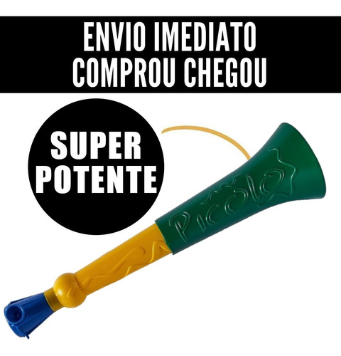 Corneta Vuvuzela Grande Apito Buzina Copa Brasil Torcida