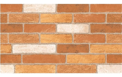 Cerámica Pared Brick Rustic - Tipo Ladrillo 32x56 Cm