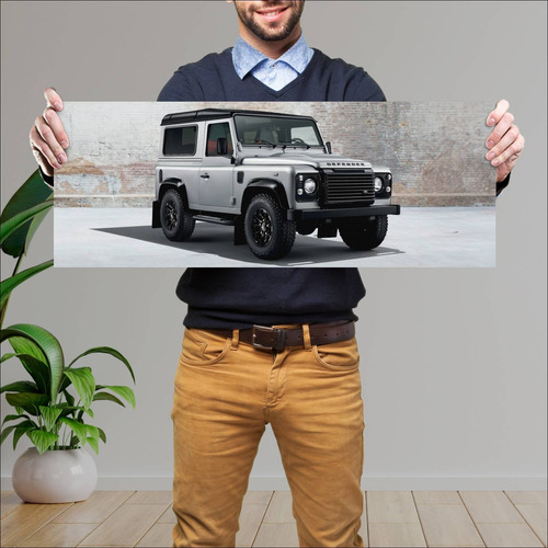 Cuadro 30x80cm Auto 2014 Land Rover Defender 90 216