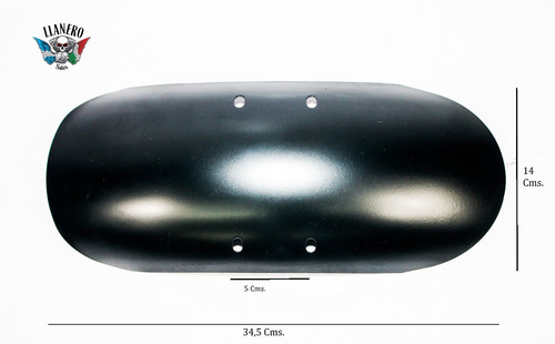 Imagen 4 de 5 de Salpicadera Delantera Corta Para Harley 48 Y Compat