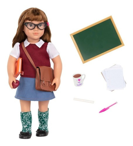 Muñeca Our Generation Taylor Maestra Profesora De Escuela