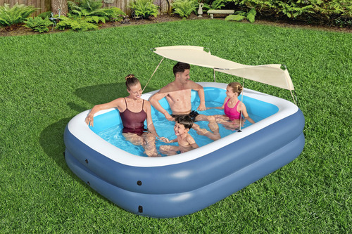 Alberca Inflable C/toldo 2.54x1.78x1.40 54449 Bestway Color Azul