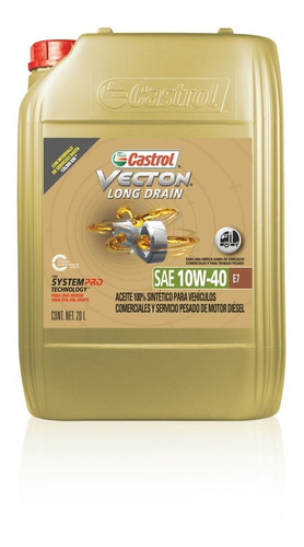 Castrol Vecton Long Drain 10w-40 E7 X20 L Castrol 420517