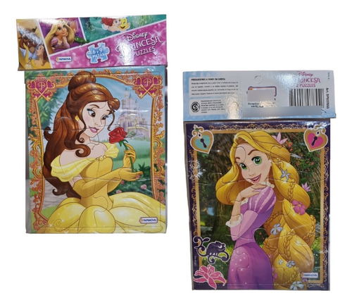 2 Puzzle Disney Princesas Tapimovil Casa Valente