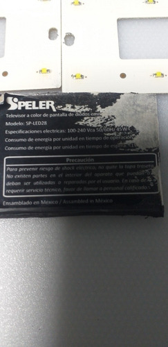 Kit De Leds Para Pantalla Speler Modelo Sp-led28 (Usado)